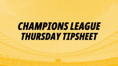 Betfair banner for Champions League betting tips on Thursday